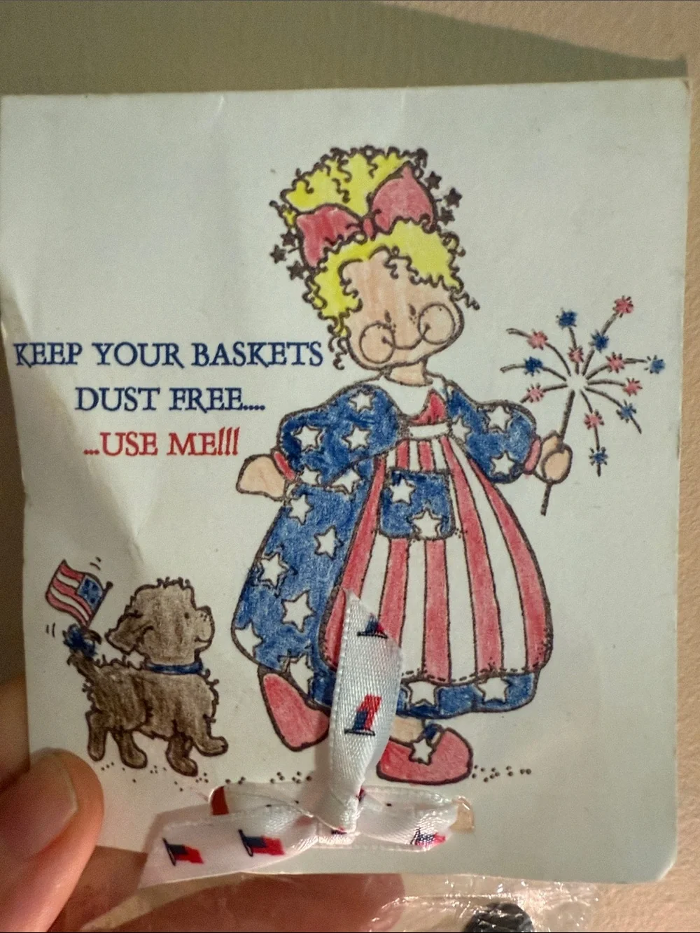 Vintage Longaberger Basket Dust-Free Paintbrush Cleaner & Care Duster
